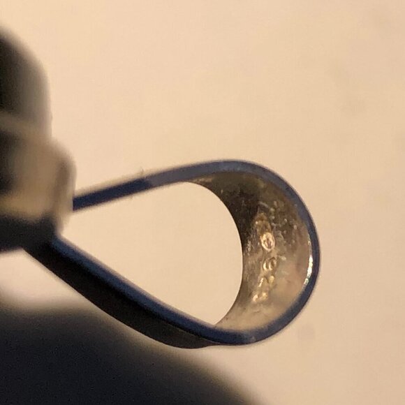 Vtg Kabana KBN 925 Inlaid Glass Sterling Silver Pendant - NEW - Picture 5 of 6